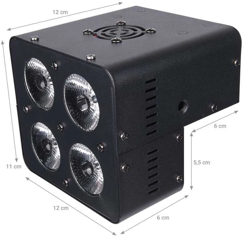 Spotlight LIGHT4ME QUADRO PAR 4x15W RGBW scenos prožektorius LED