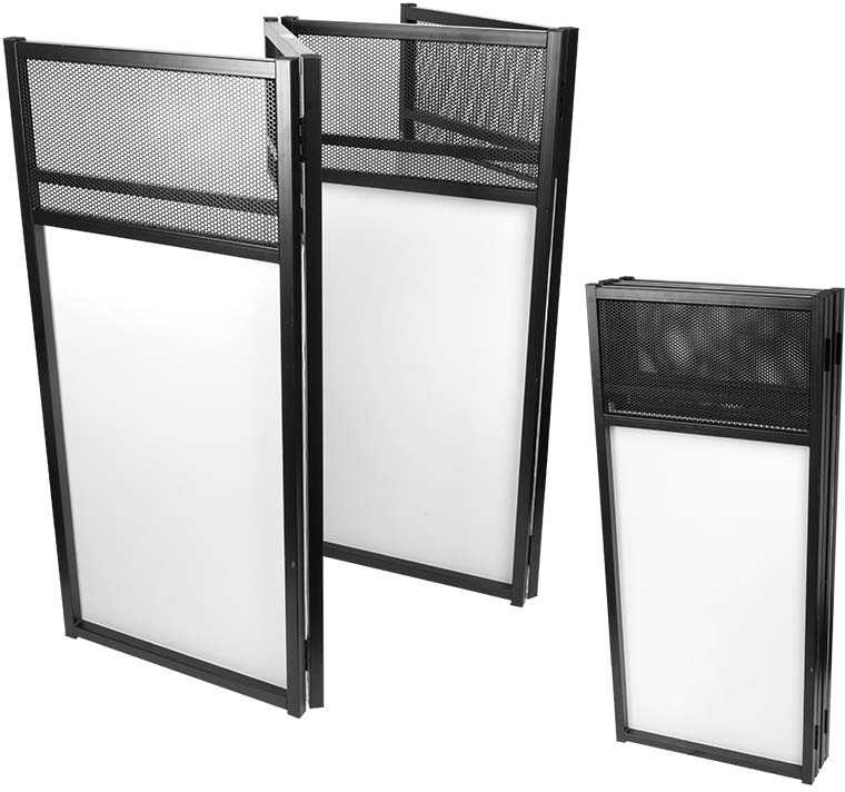 STAND4ME DJ SCREEN XL stalinis ekranas BK/WH DJ SCREEN