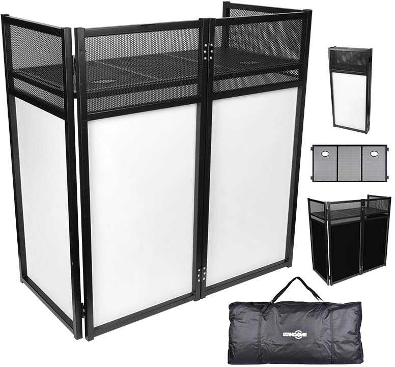 STAND4ME DJ SCREEN XL stalinis ekranas BK/WH DJ SCREEN