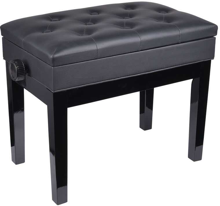 V-TONE BENCH 2 BK pianino suoliukas su daiktadėže