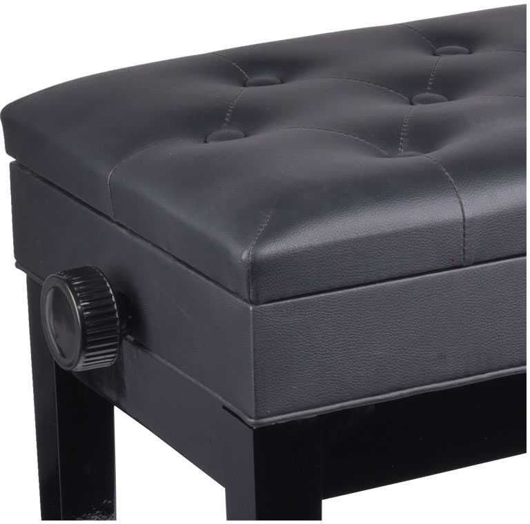 V-TONE BENCH 2 BK pianino suoliukas su daiktadėže