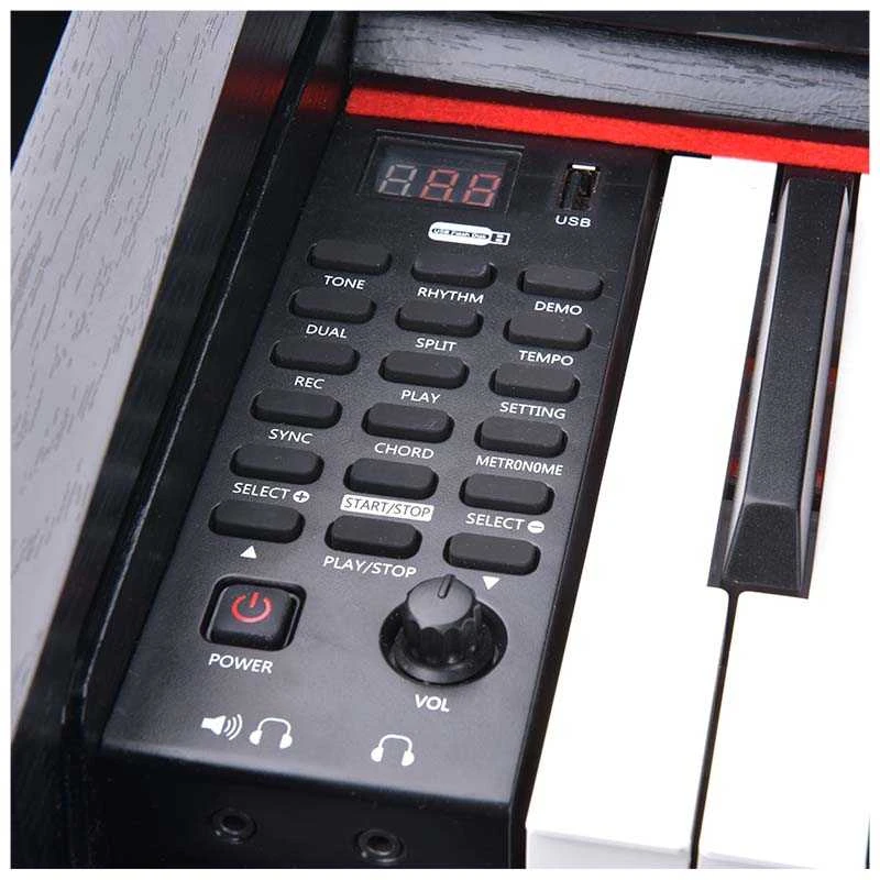 V-TONE BL-8808 BK skaitmeninis pianinas mokymuisi su USB MIDI