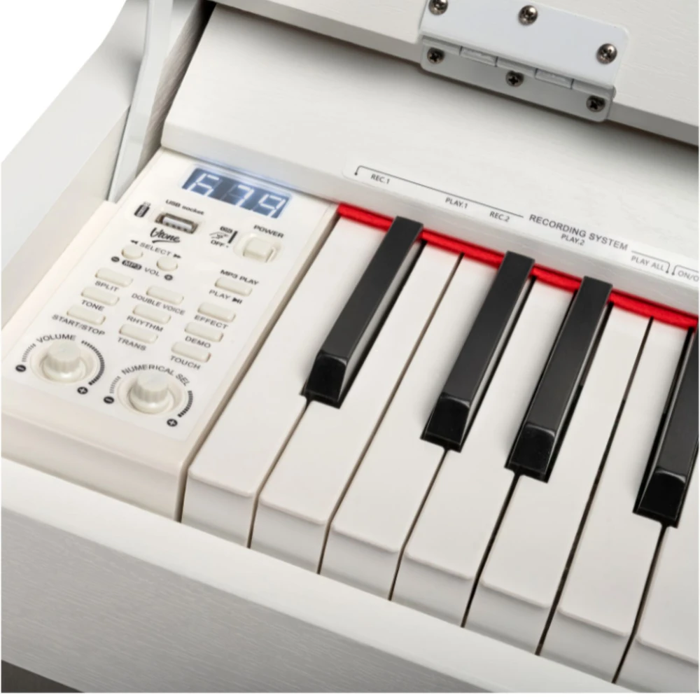 V-TONE DP-88 WH baltas skaitmeninis pianinas su stovu
