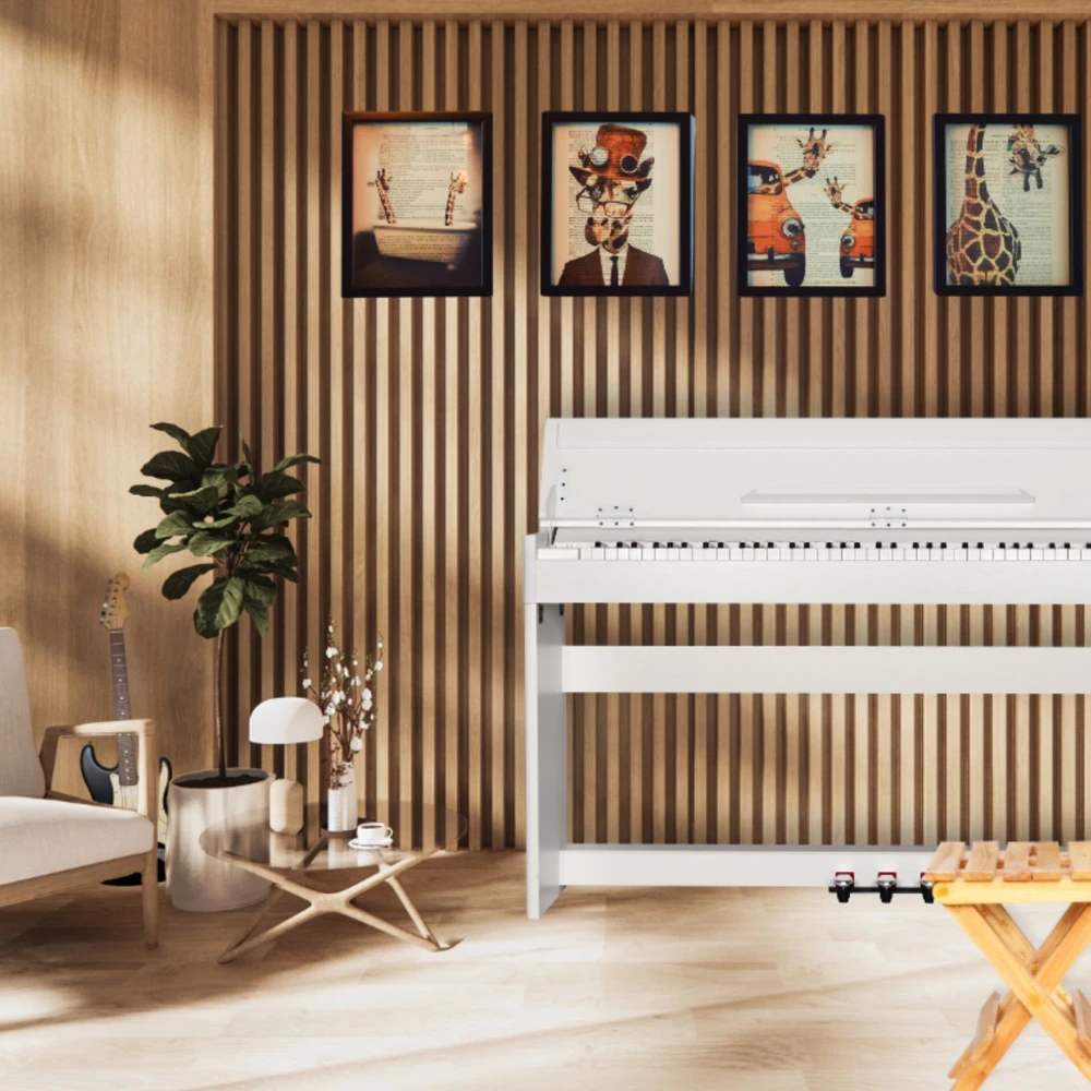 V-TONE DP-88 WH baltas skaitmeninis pianinas su stovu