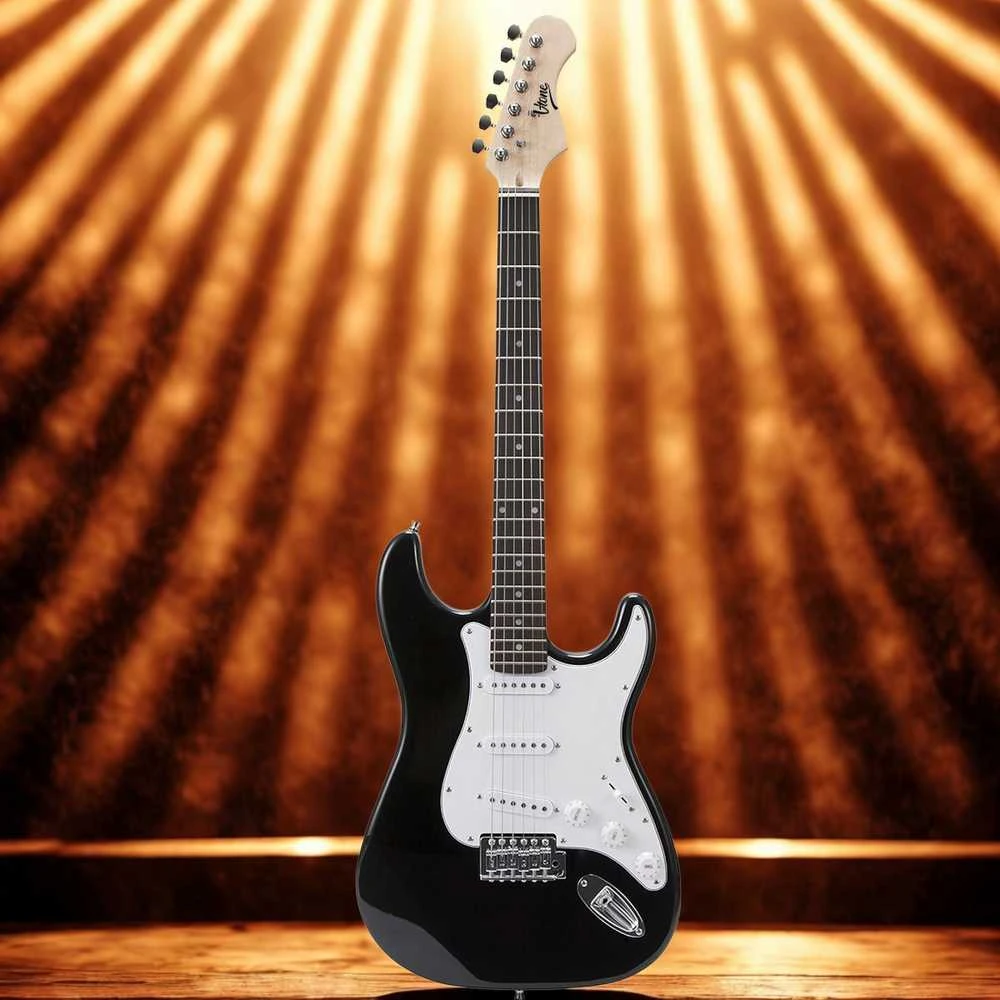 Carruzzo V-TONE EGA 39 BK elektrinės gitaros 4/4 Stratocaster 39" SSS rinkinys