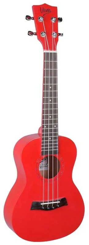 V-TONE UK23 RD akustinė koncertinė ukulelė 23" raudona + dangtelis