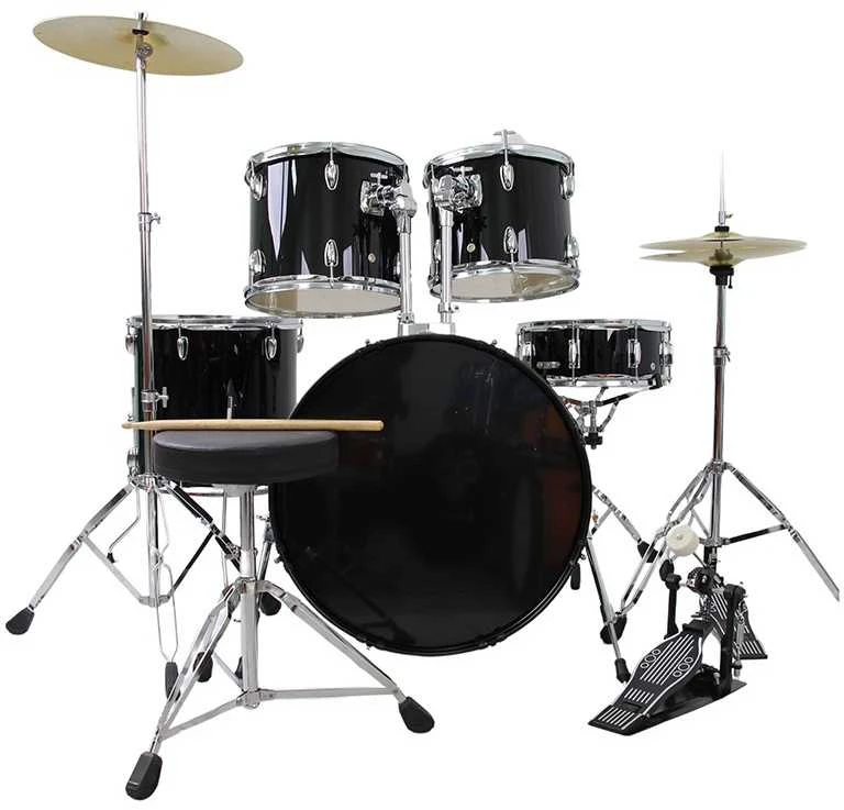Akustinių būgnų komplektas V-TONE VD KIT PRO, Juodos spalvos
