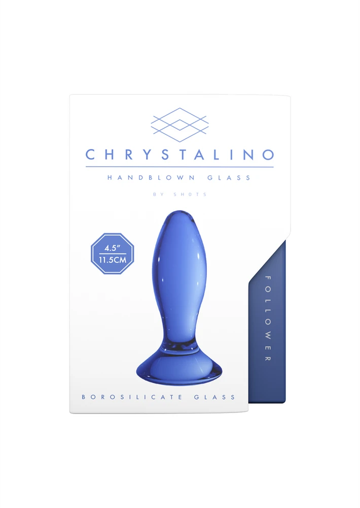Chrystalino By Shots Follower – stiklinis užpakalio kištukas
