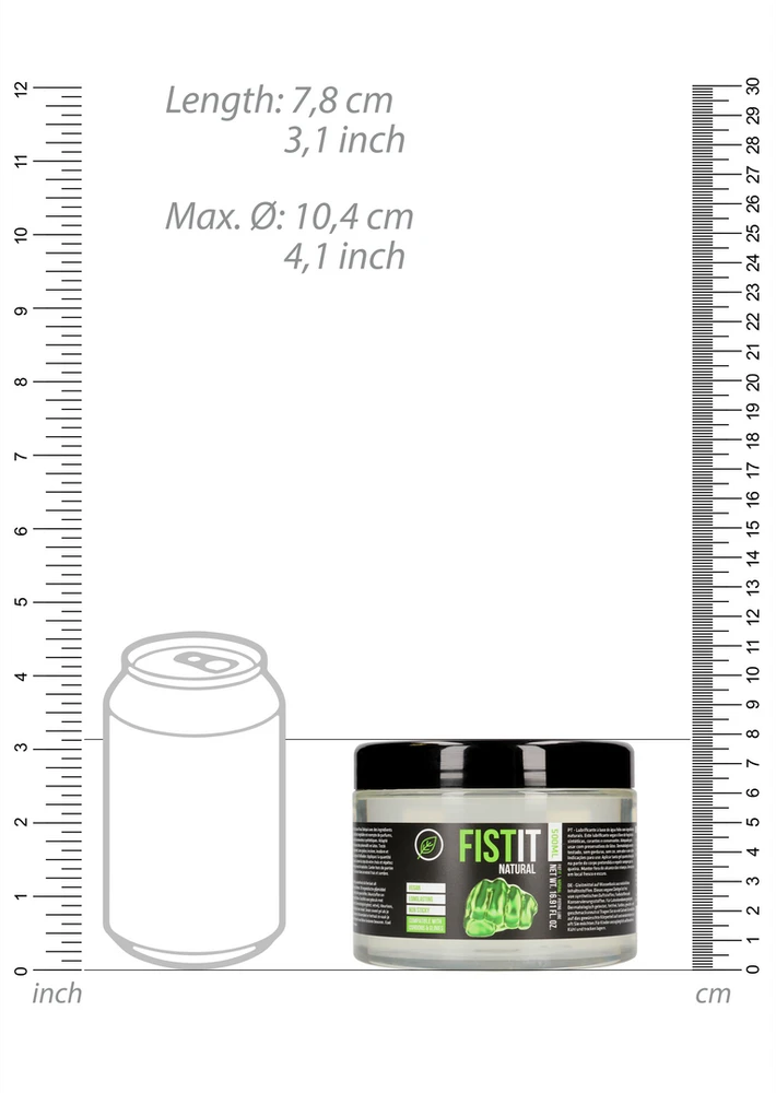 Shots Fist It Fisting drėkinamasis gelis natūralus veganiškas 500 ml