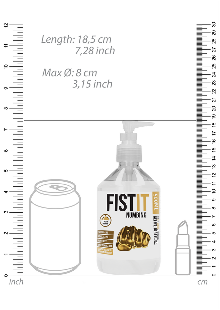 „Shots Numbing Lubricant“ – 17 fl oz / 500 ml