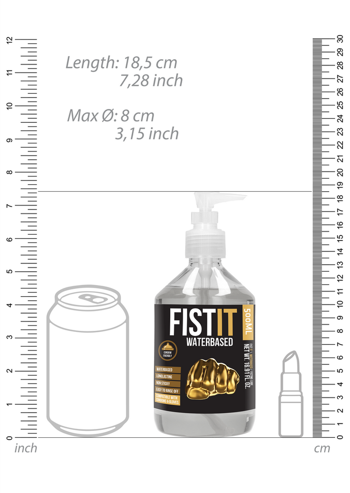 Shots Vandens pagrindo lubrikantas – 17 fl oz / 500 ml