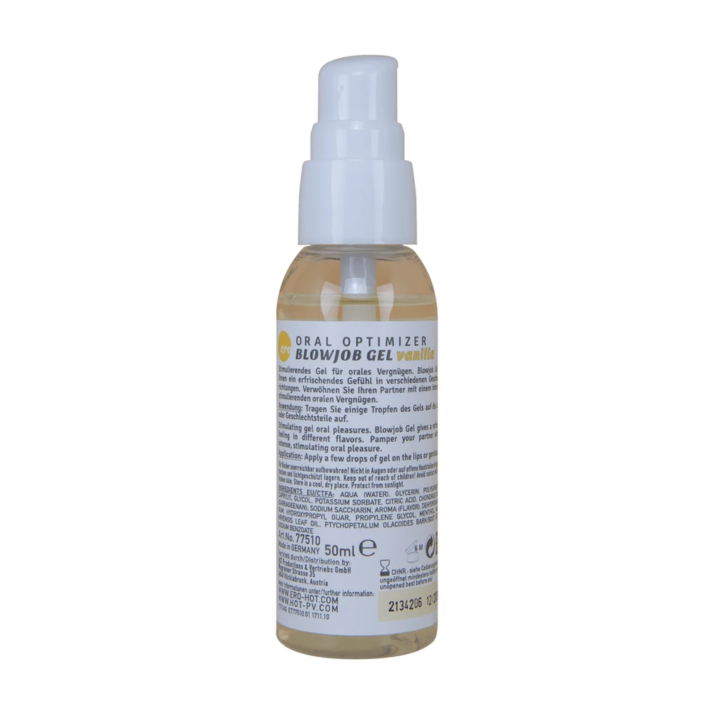 HOT Oral Optimizer - Deepthroat Gel - Vanilė - 2 fl oz / 50 ml