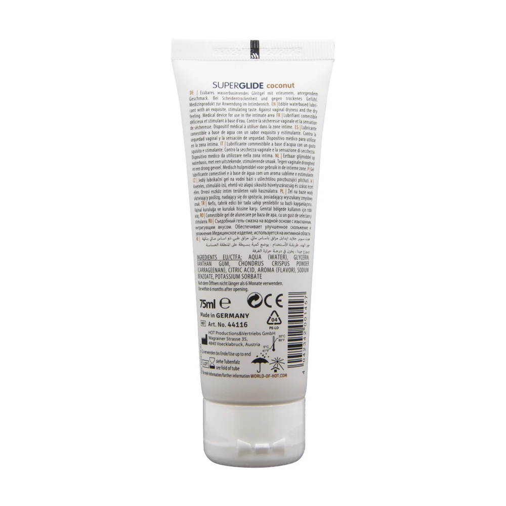 HOT Superglide valgomasis lubrikantas vandens pagrindu