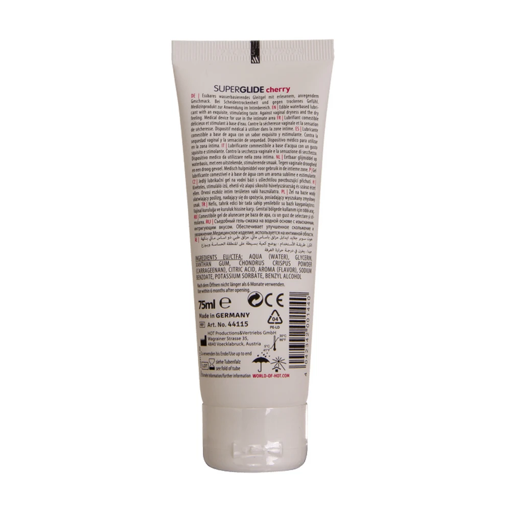 HOT Superglide valgomasis lubrikantas vandens pagrindu