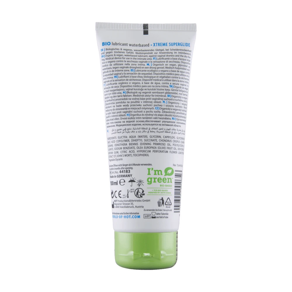 Hot Vegan Organic Moisturizing Gel Gel 100