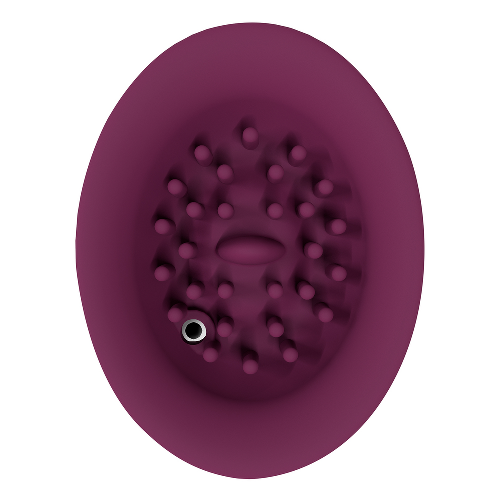 Innovation By Shots „Twitch 3“ – įkraunamas vibratorius ir siurbimas – silikonas – 10 greičių – bordo spalvos