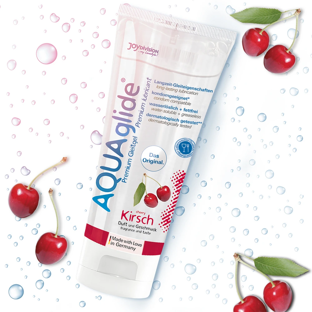 Joydivision Aquaglide Joydivison *AQUAglide „vyšnių“ kvapo, 100 ml tūbelė
