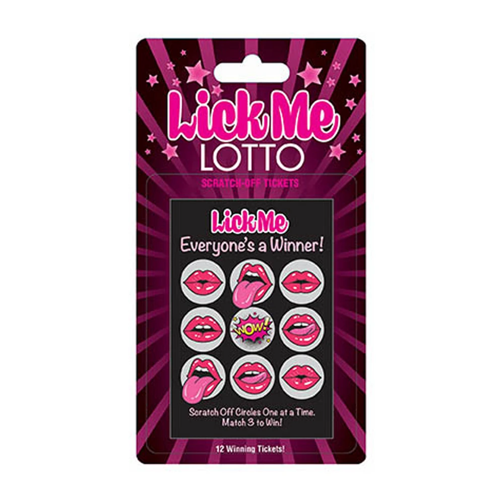 Little Genie Productions Lick Me Lotto – 12 unique tickets