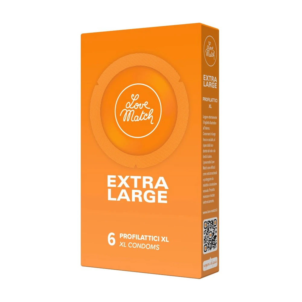 Prezervatyvai – Love Match Extra Large – 6 vnt