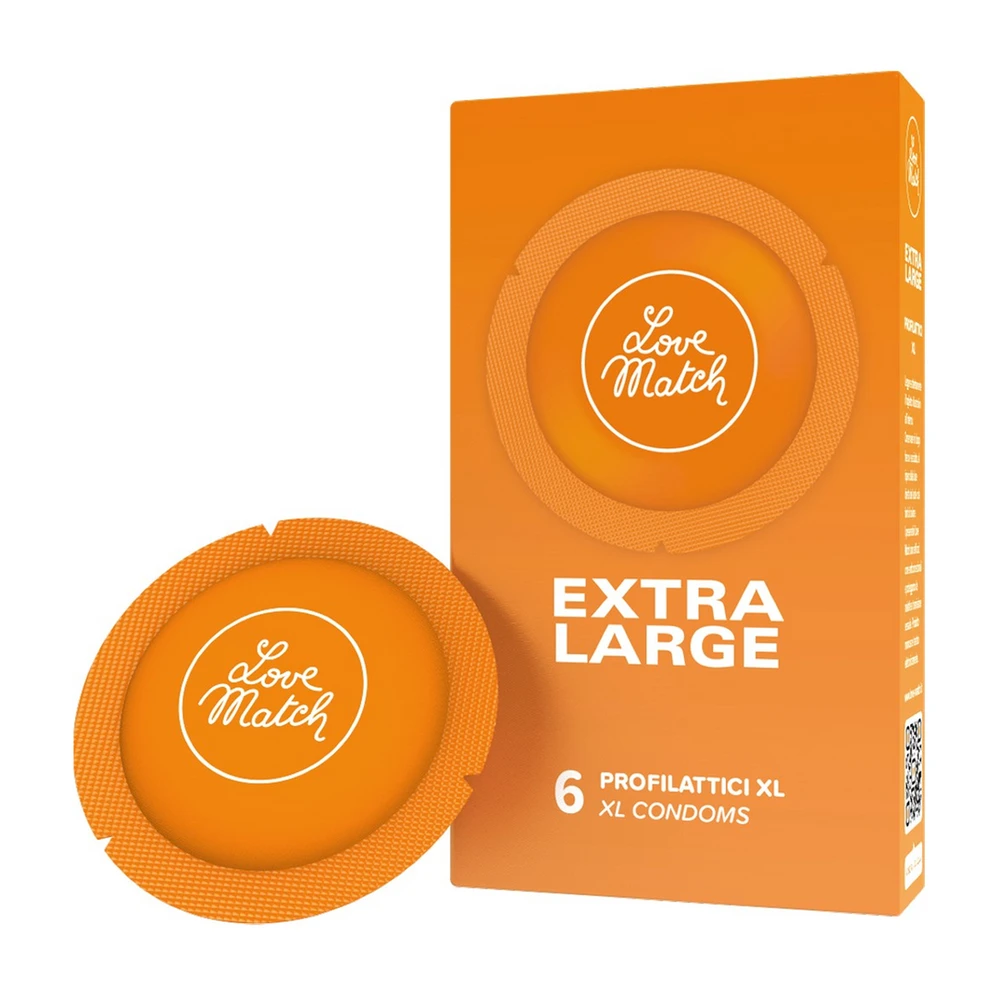 Prezervatyvai – Love Match Extra Large – 6 vnt