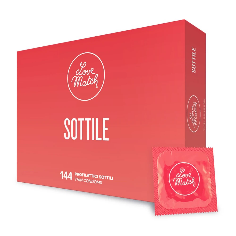Prezervatyvai - Love Match Sottile - 144 pak