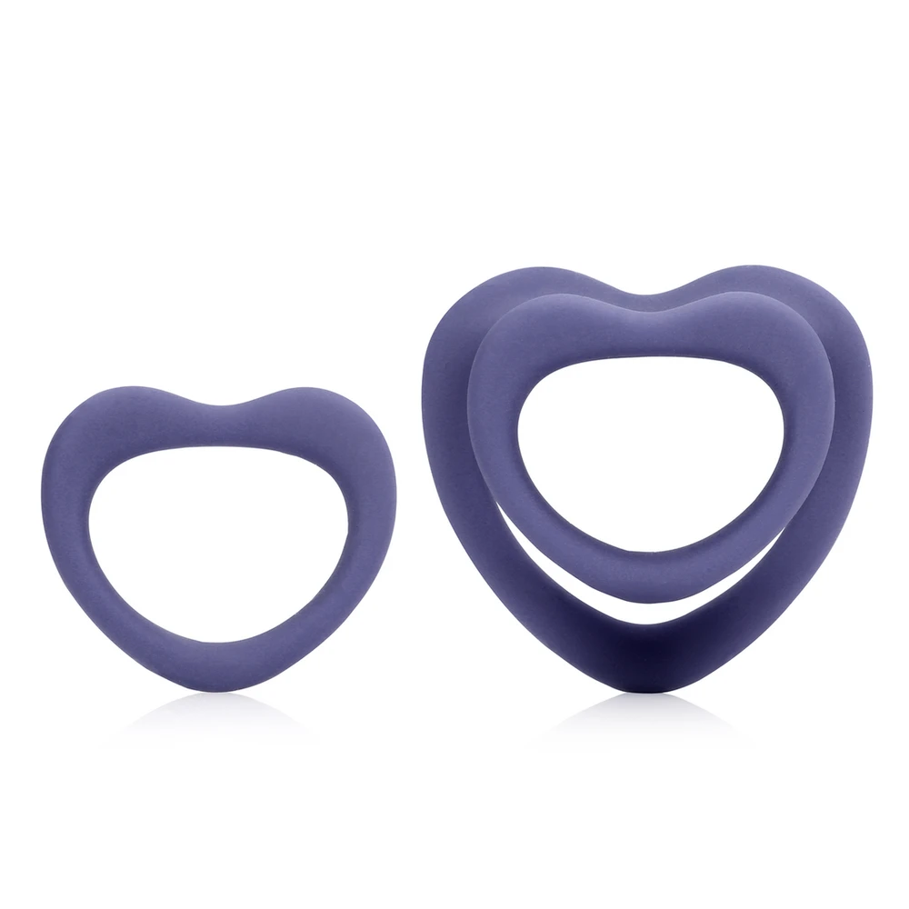 Loveline By Shots Širdies žiedų rinkinys – violetinė audra