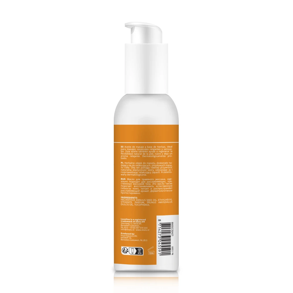 Loveline By Shots Masažo aliejus - Neutralus - 150 ml