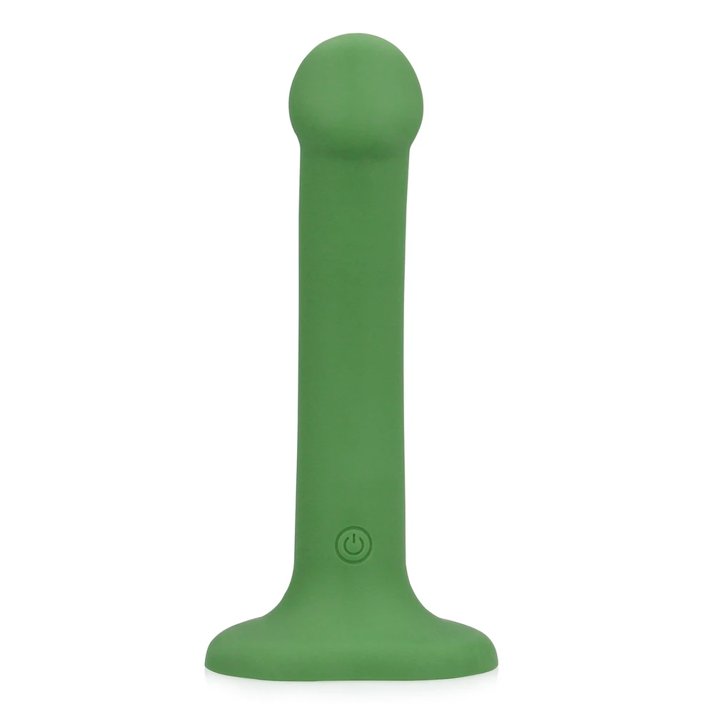 Loveline By Shots Nefalinis vibruojantis dildo - mažas - Forest Žalias