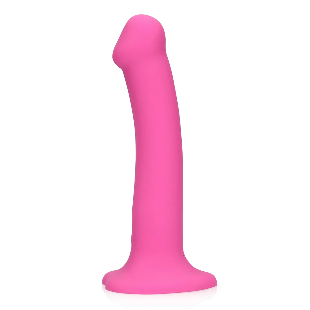 Loveline By Shots Rožinė Non-Phallic Vibrating Dildo - Medium - Powerful Rožinė