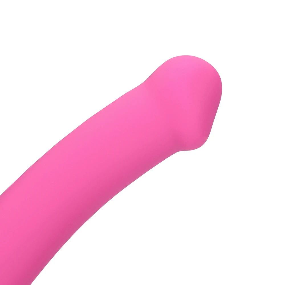 Loveline By Shots Rožinė Non-Phallic Vibrating Dildo - Medium - Powerful Rožinė