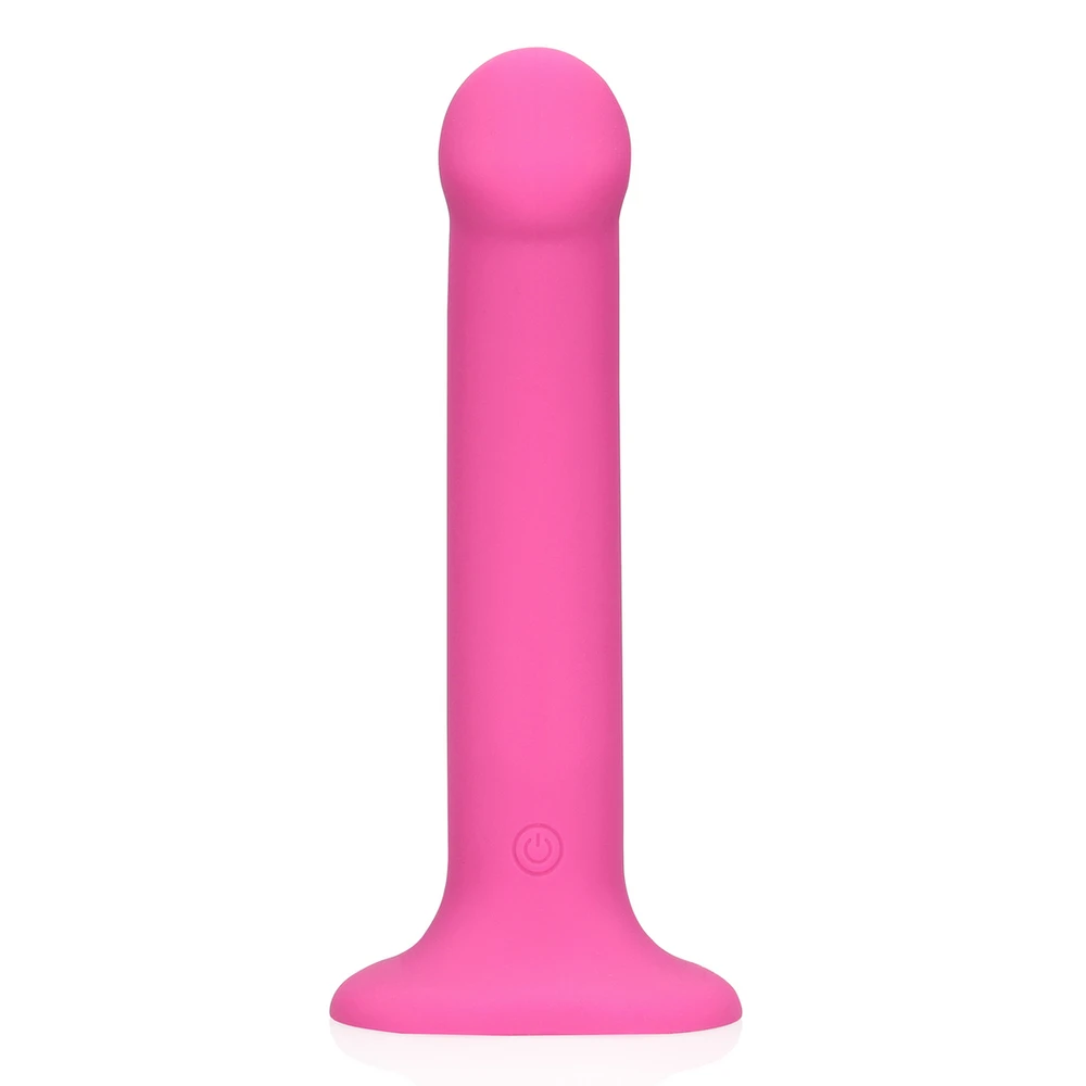 Loveline By Shots Rožinė Non-Phallic Vibrating Dildo - Medium - Powerful Rožinė