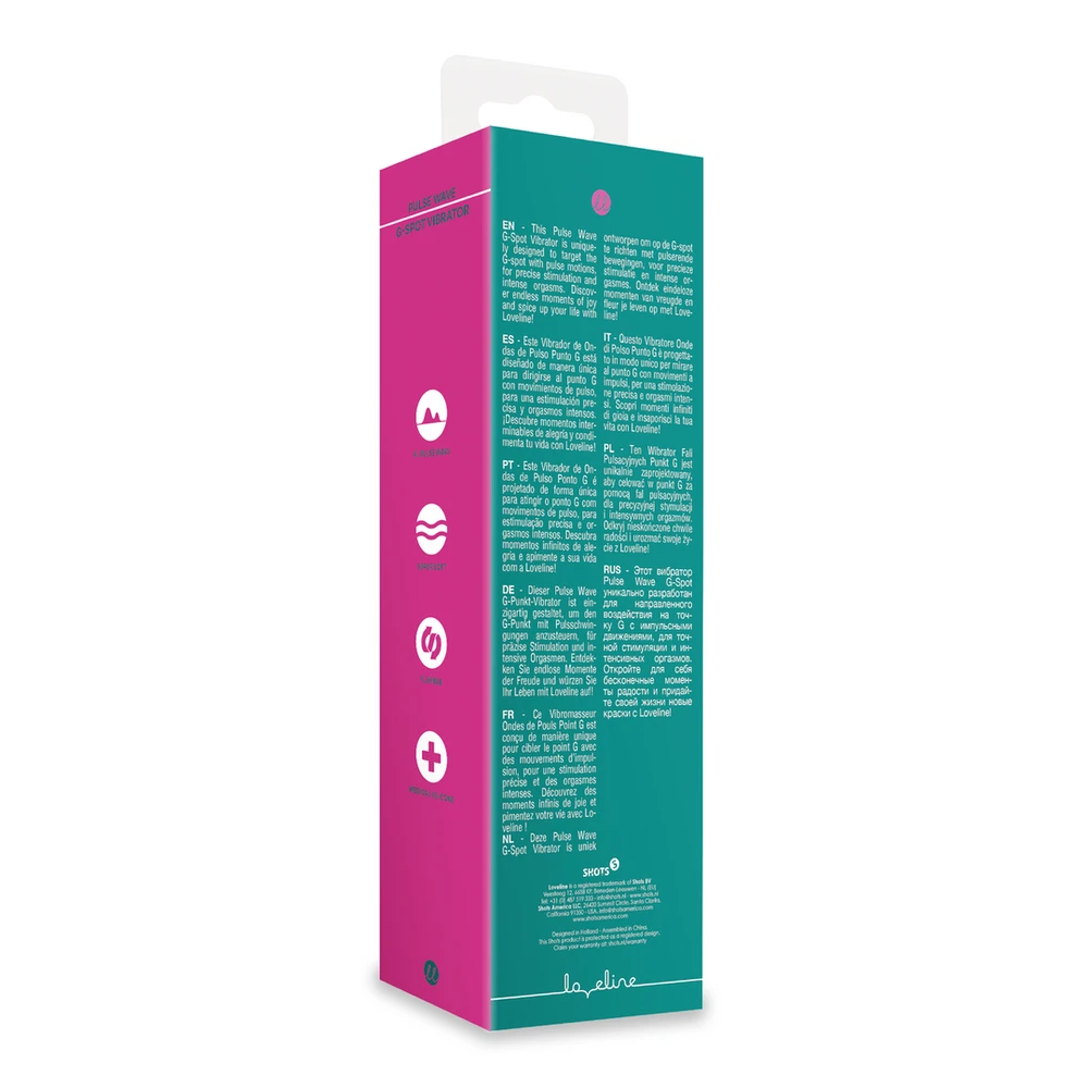 Loveline By Shots Pulsuojančios bangos G taško vibratorius - Žalias Crystal