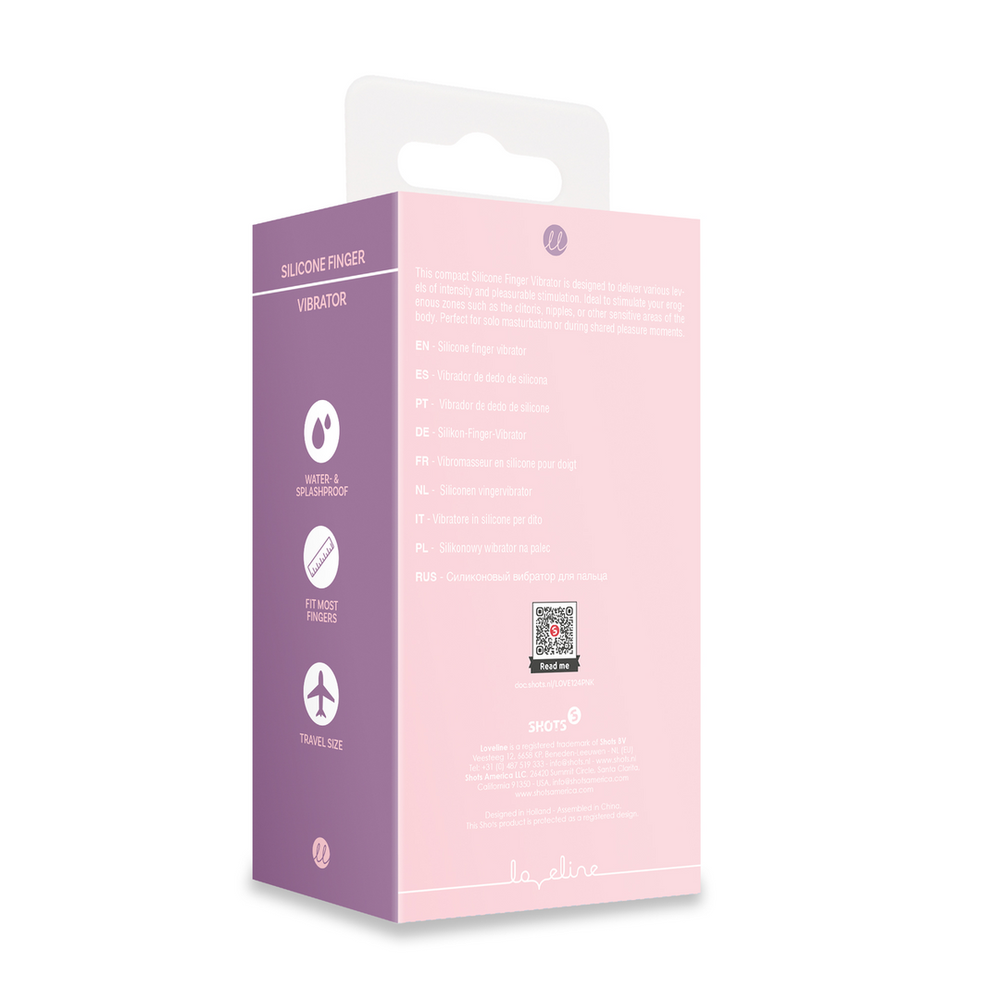 Loveline By Shots Silicone Finger Vibrator - Touch of Rožinė