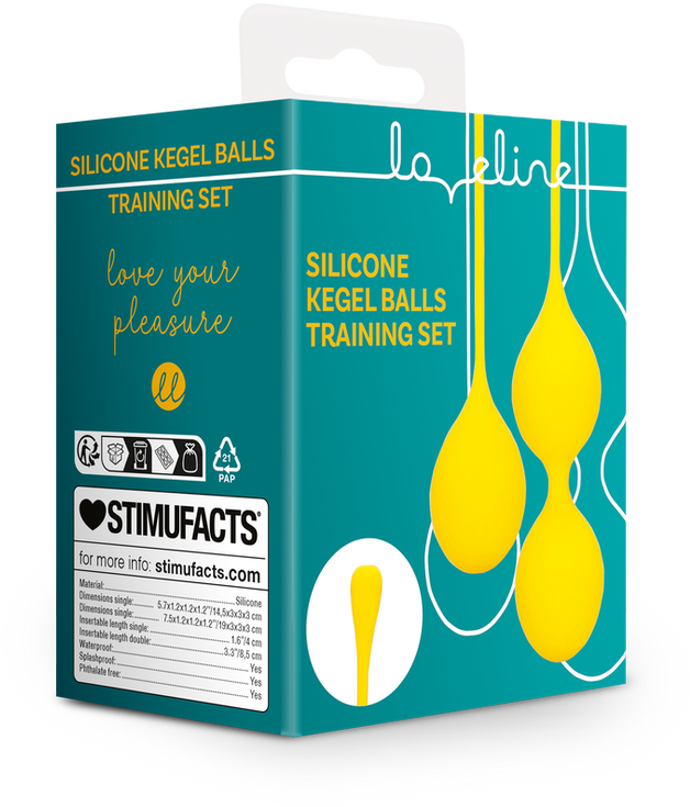 Loveline By Shots Silikoninis Kegel Balls treniruočių rinkinys - Carambola