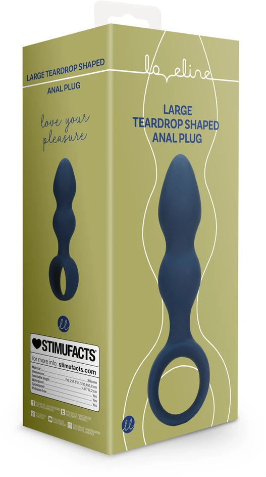 Loveline By Shots Loveline PLUG ANALINIS sekso kištukas, silikoninis kištukas su rankena 12 cm