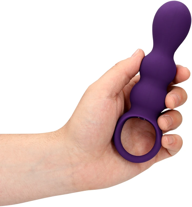 Loveline By Shots Loveline Vibruojantis analinis kištukas su laikikliu 10 režimų minkštas silikonas 16.5cm