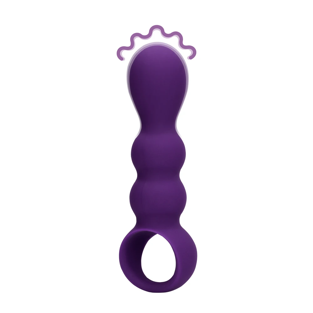 Loveline By Shots Loveline Vibruojantis analinis kištukas su laikikliu 10 režimų minkštas silikonas 16.5cm