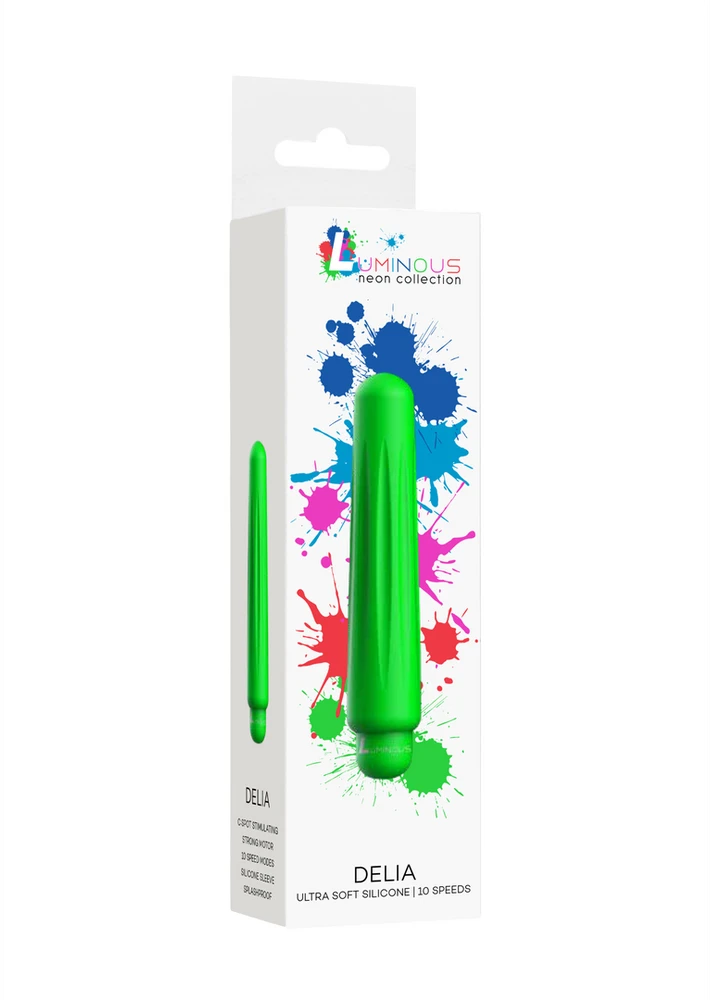 Luminous By Shots Šviečiantis mini kulkų vibratorius su 10 pjovimo režimų