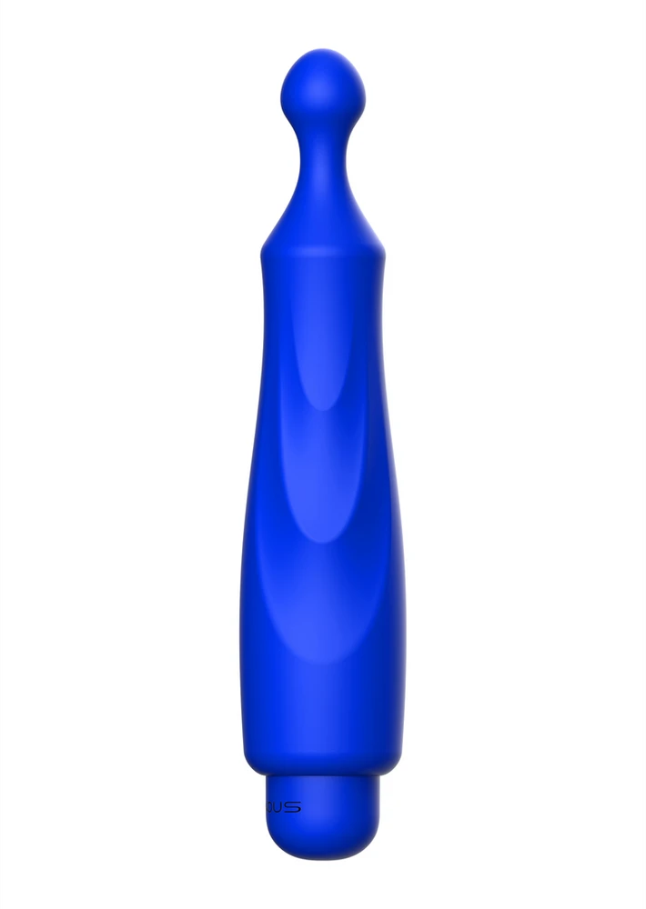 Luminous By Shots Šviečiantis Bullet vibratorius su gofruotu apvaliu antgaliu