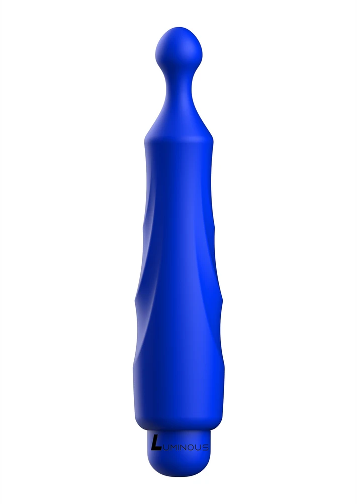 Luminous By Shots Šviečiantis Bullet vibratorius su gofruotu apvaliu antgaliu