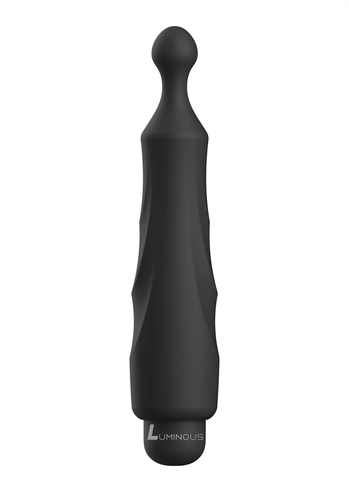 Luminous By Shots Šviečiantis mini kulkų vibratorius, 10 režimų apvalus antgalis