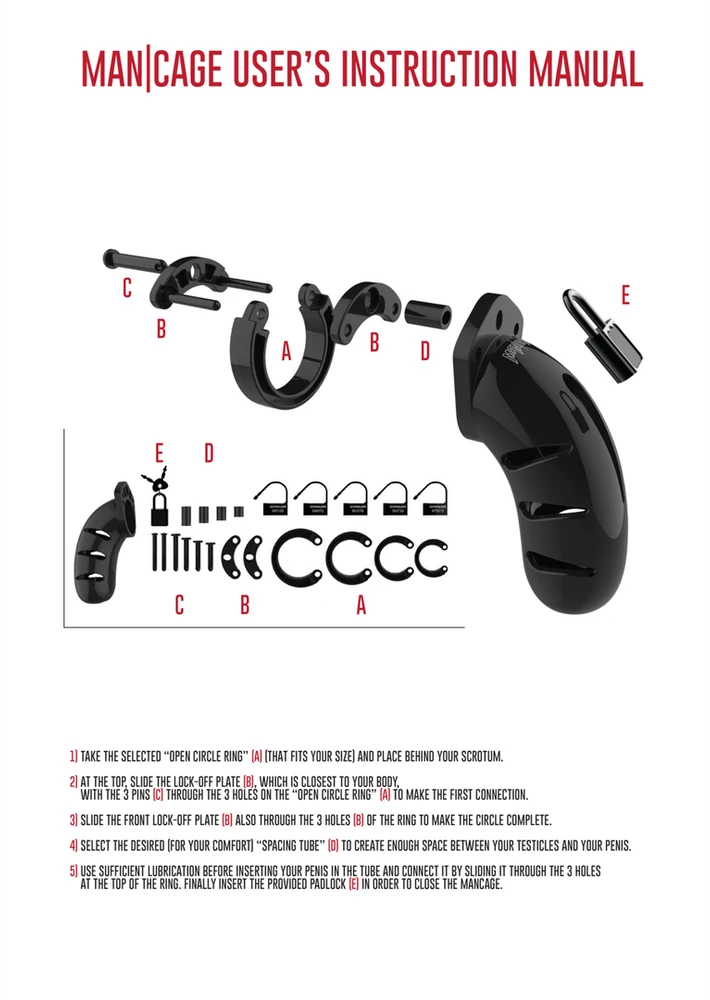 Mancage By Shots Model 05 Chastity Cock Cage - 5,5 / 14 cm