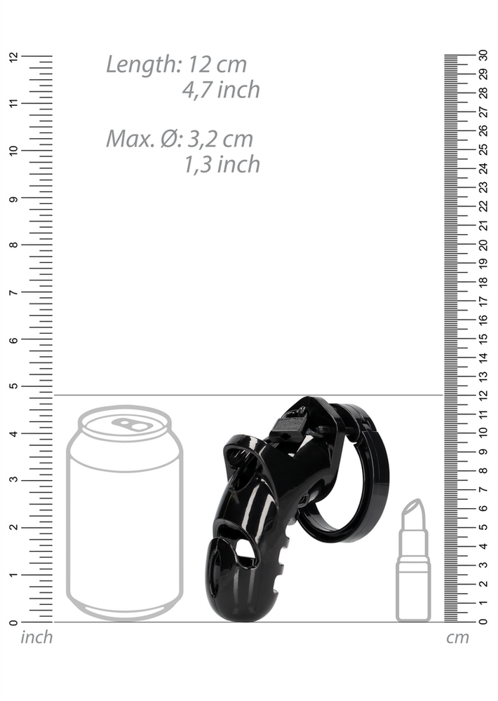 Mancage By Shots 26 modelis – Skaistybės narvas – 4,5'' / 11,5 cm – juodas