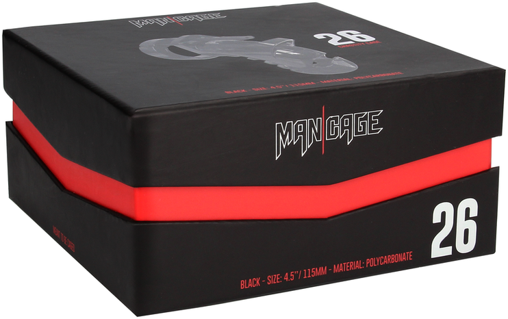 Mancage By Shots 26 modelis – Skaistybės narvas – 4,5'' / 11,5 cm – juodas