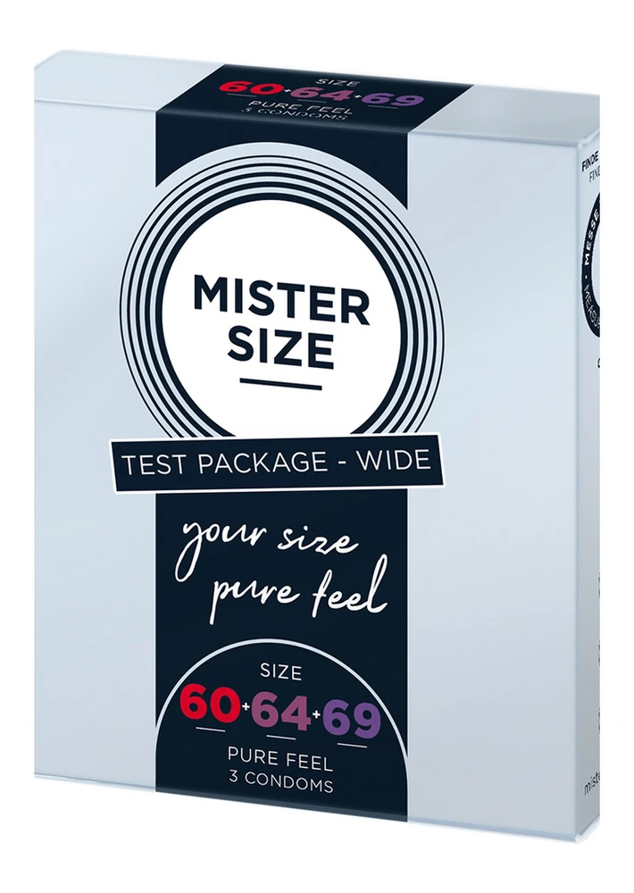 MISTER SIZE Bandomasis paketas Platus 3 vnt. Sklandus