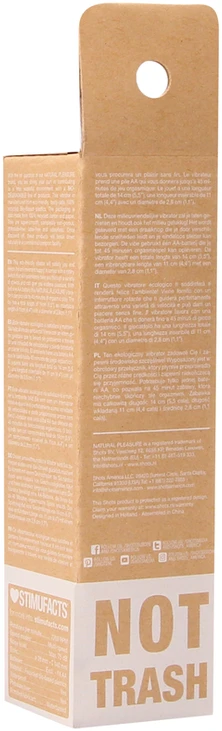 Shots Natural Pleasure 5,5" Vibrator - Biodegradable - Juodas