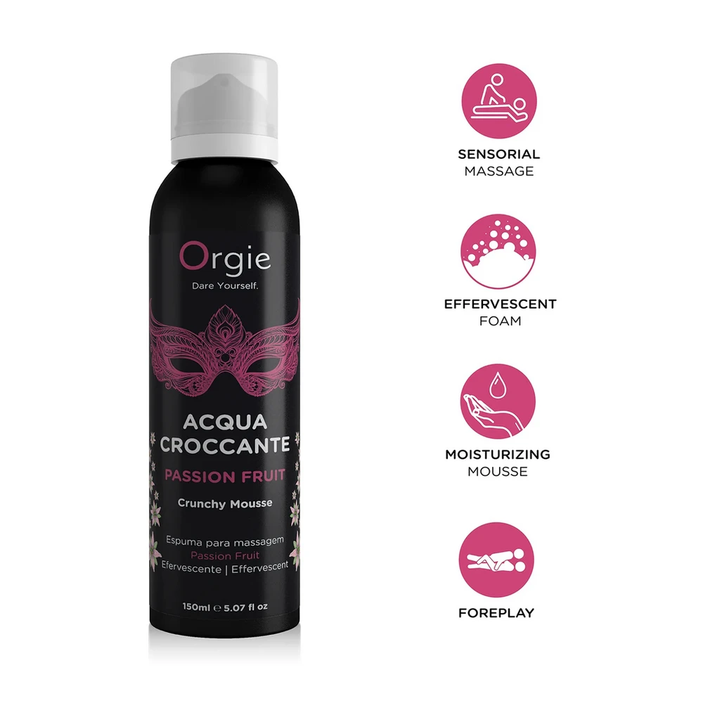 Orgie Effervescent pasiflorų erotinio masažo gelis 150ml