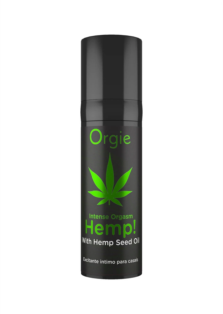Orgie Intense Orgasm Hemp Stimuliuojantis gelis su kanapių sėklų aliejumi (15 ml)