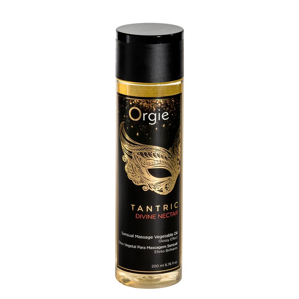 Orgie - tantrinis jausmingas masažo aliejus su vaisių ir gėlių aromatu, dieviškasis nektaras, 200 ml
