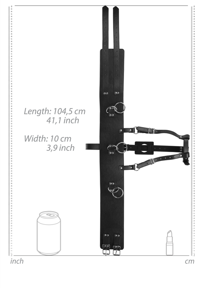 Ouch By Shots Belt with Vibrator Holder - Juodas